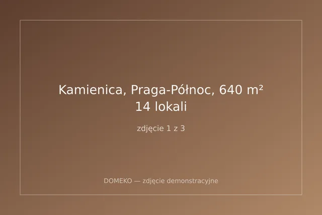 Kamienica, Praga-Północ, 640 m², 14 lokali