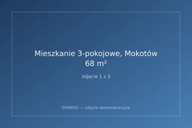 Mieszkanie 3-pokojowe, Mokotów, 68 m²