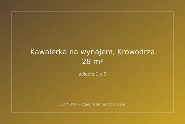 Kawalerka na wynajem, Krowodrza, 28 m²