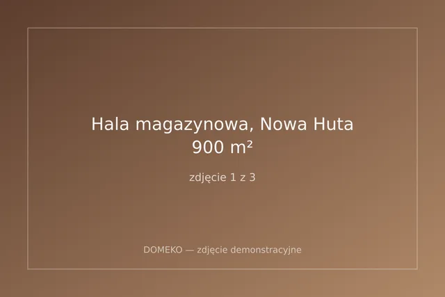 Hala magazynowa, Nowa Huta, 900 m²