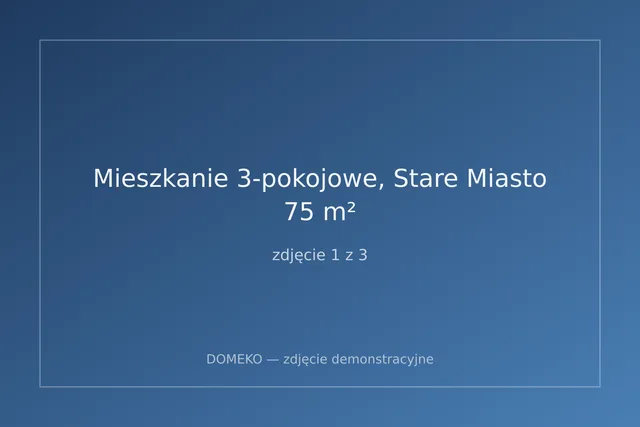 Mieszkanie 3-pokojowe, Stare Miasto, 75 m²