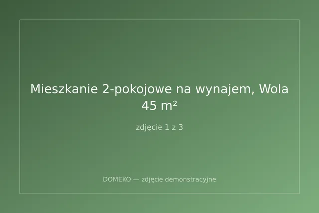 Mieszkanie 2-pokojowe na wynajem, Wola, 45 m²