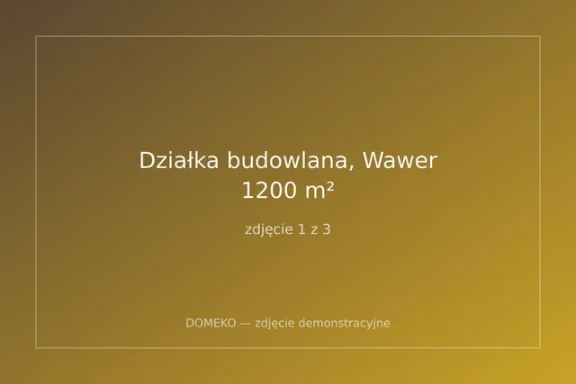 Działka budowlana, Wawer, 1200 m²