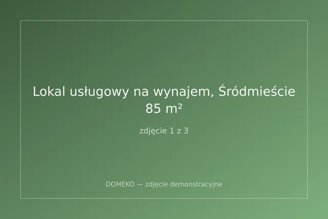 Lokal usługowy na wynajem, Śródmieście, 85 m²
