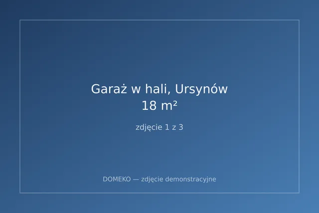 Garaż w hali, Ursynów, 18 m²